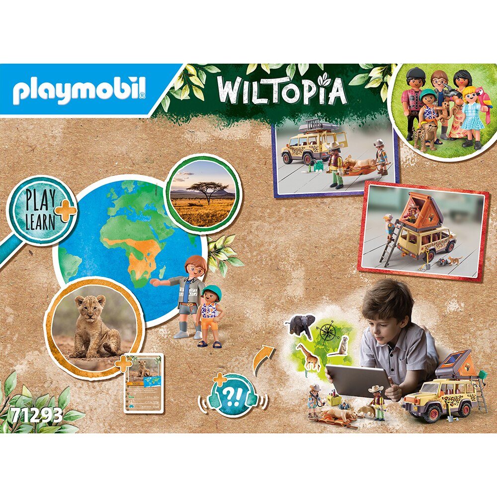 Playmobil Wiltopia met de Terreinwagen bij de Leeuwen - 7129 | Thimble Toys