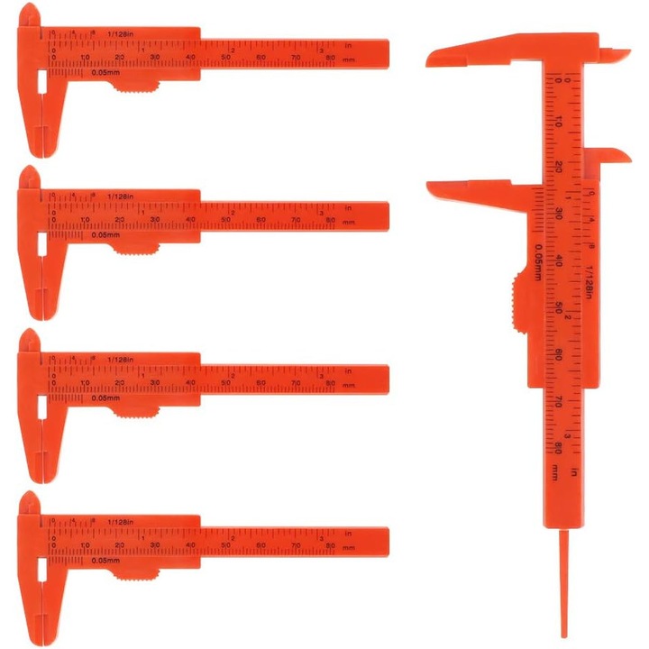 5 db alkatrész készlet, Jormftte, Műanyag, Narancs