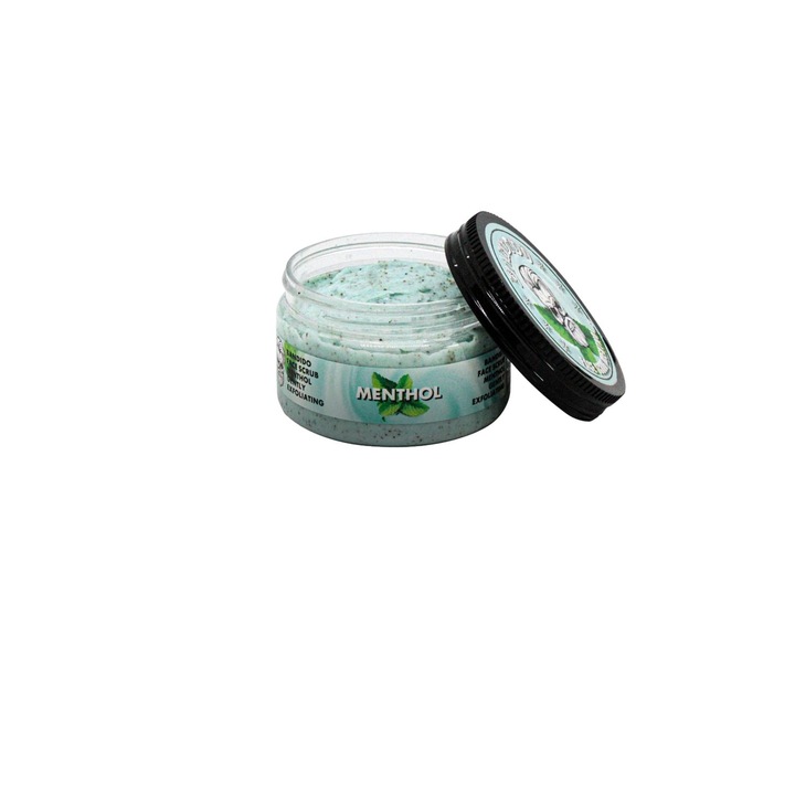 Scrub facial Profesional, cu efect de peeling, Mentol, BANDIDO, 300 ml