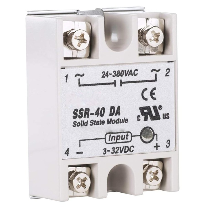 Полупроводниково еднофазно реле, 3-32 V DC Изход 24-380 V AC