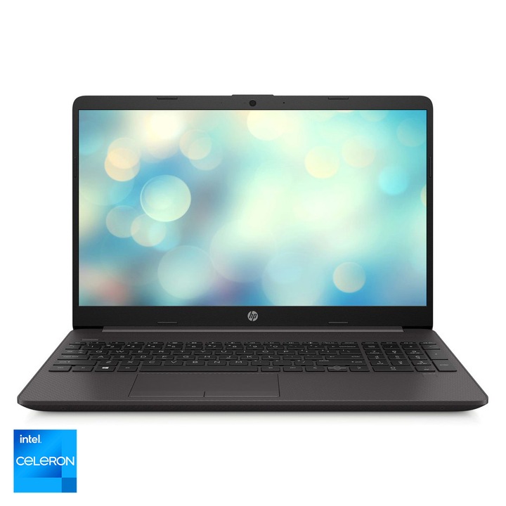 HP 250 G9 15.6" FHD laptop, Intel® Celeron® N4500, 8GB, 256GB SSD, Intel® UHD Graphics, FreeDOS, Nemzetközi angol billentyűzet, Fekete