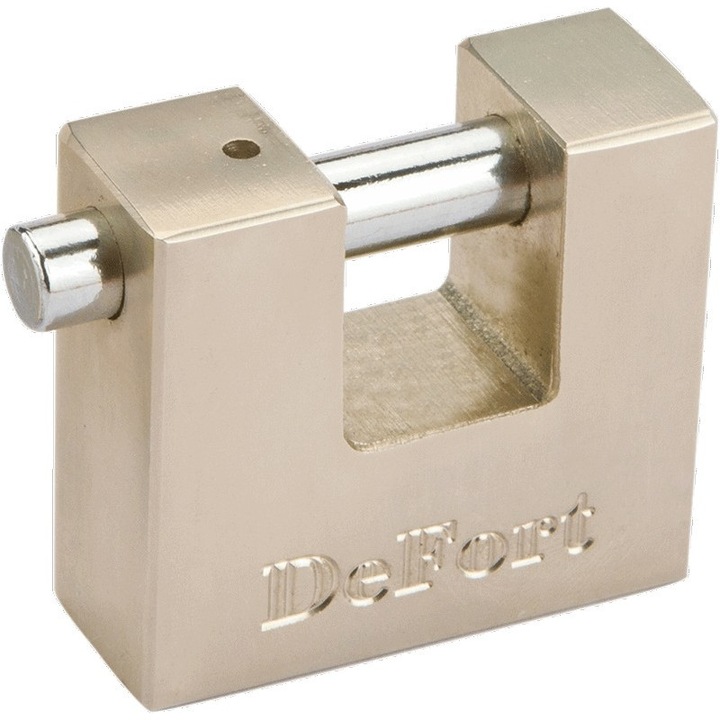 Lacat cu surub, Defort, 50 mm, 3 chei, 265 kg, Bej