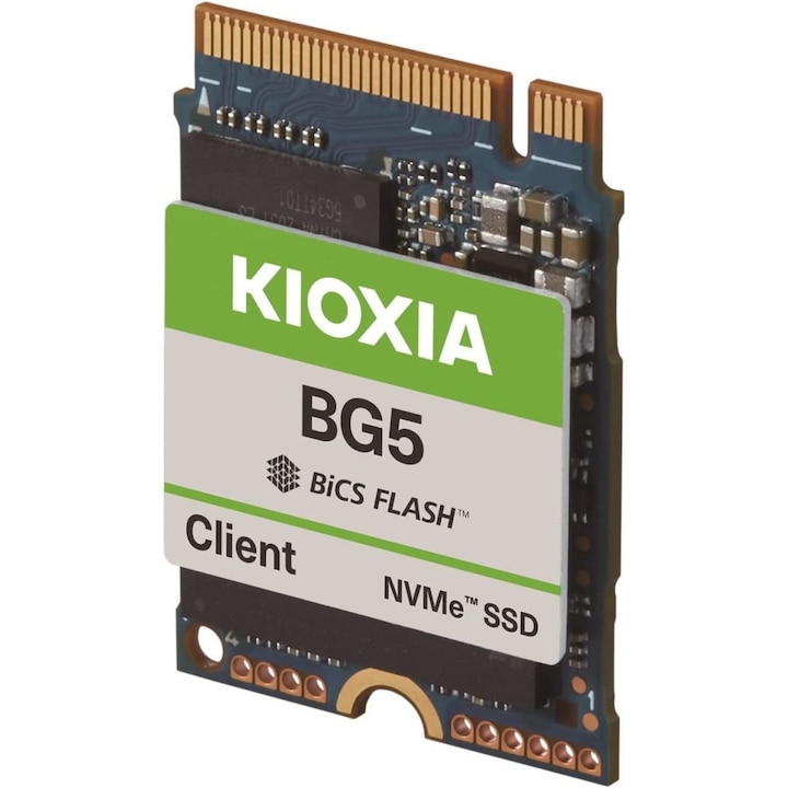 Solid-State Drive, Kioxia, SSD, M.2, 256GB, 1900 MB/s, 3400MB/s, NVMe, TLC, 2.23 mm, Multicolor
