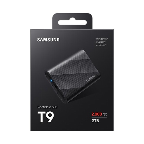 SSD extern Samsung T9 Black, 2TB, USB 3.2, Black - eMAG.ro