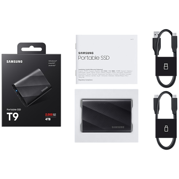 SSD T9 Samsung 4TB 3.2 USB ポータブルSSD 4TB T9 MU-PG4T0B/AM Samsung Amazon.co.jp: ケース付き 外付けハードディスク・ドライブ