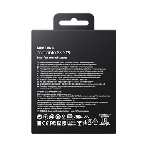 SSD extern Samsung T9 Black, 4TB, USB 3.2, Black - eMAG.ro