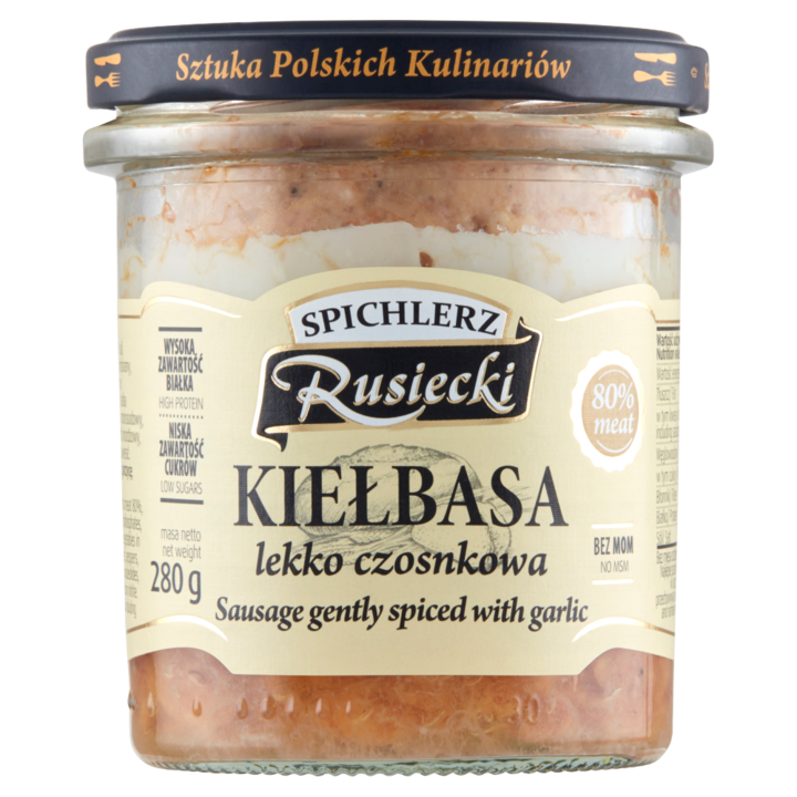 Conserva carne, Spichlerz Rusiecki, Kielbasa Lekko Czosnkowa, 280 g