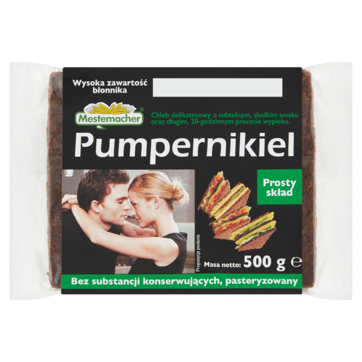 Kenyér, Mestemacher, Pumpernickel, 500 g