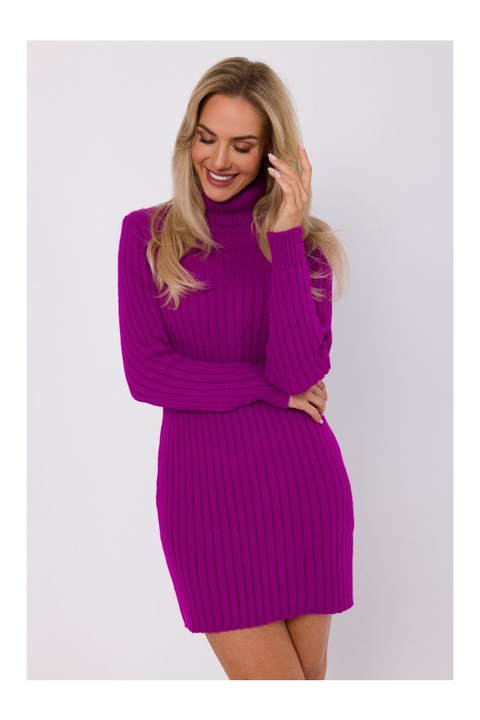 Made of Emotion Női kötött ruha Kashka M770 lila