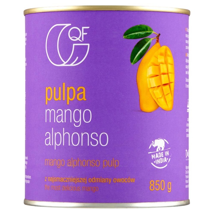Piure de mango in conserva, Qf, 850g