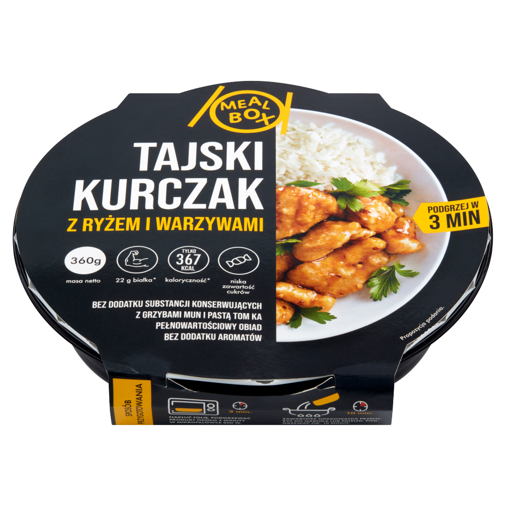 Pui Thai cu orez si legume, Meal Box, 360g eMAG.ro