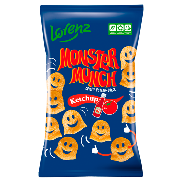 Burgonya chips ketchup ízzel, Monster Munch, 100 g