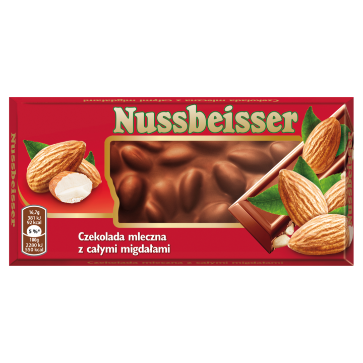 Ciocolata cu lapte si migdale intregi, Nussbeisser, 100 g