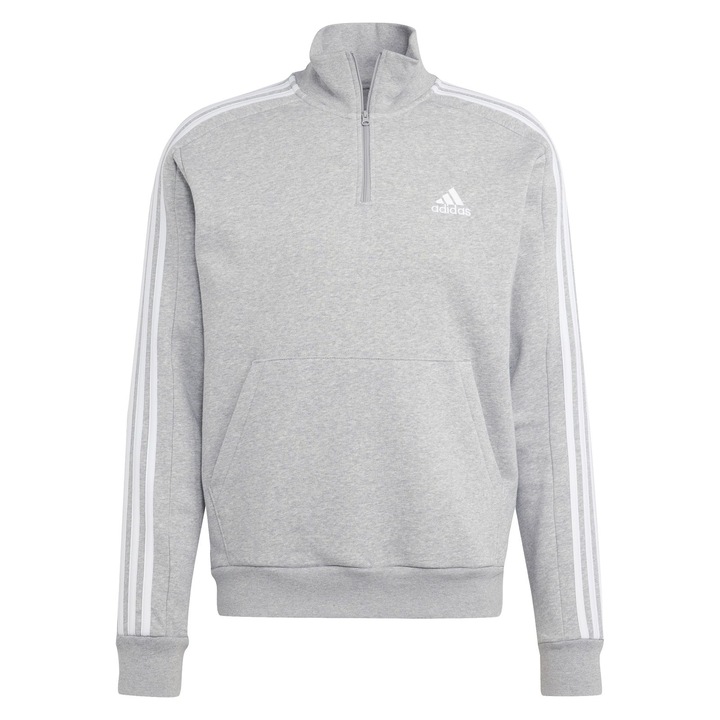 Bluza Adidas M 3S FL 1/4 Z IJ8905, Gri