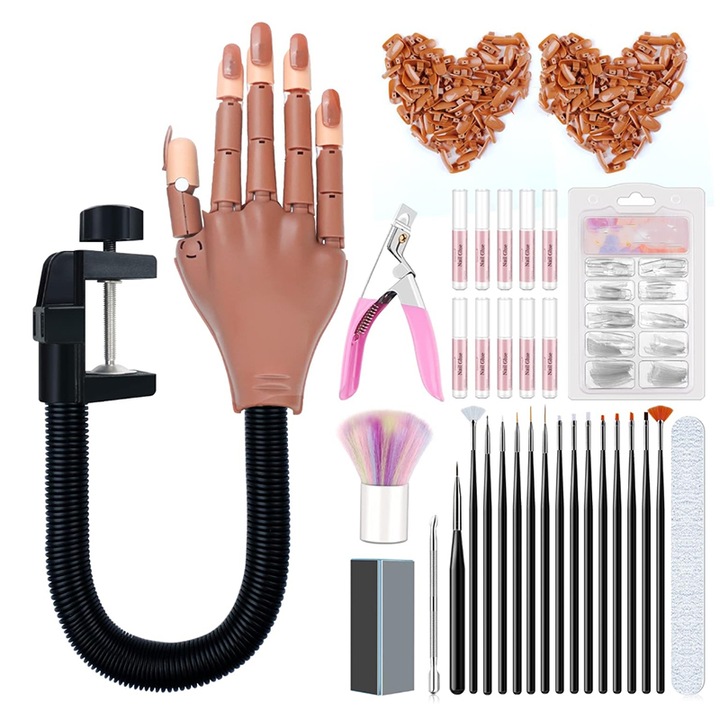 Zselés köröm készlet, 200 db, Többszínű