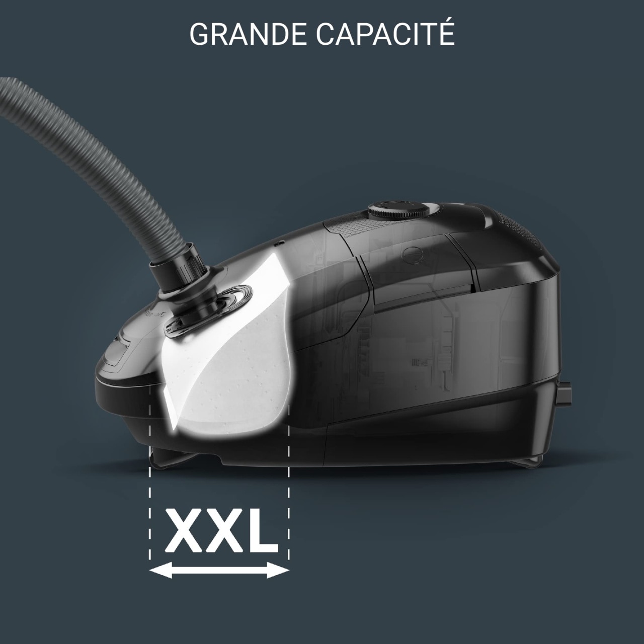 Rowenta RO3172EA Power XXL, Aspirator cu sac, albastru inchis, 900 W, 4,5 litri