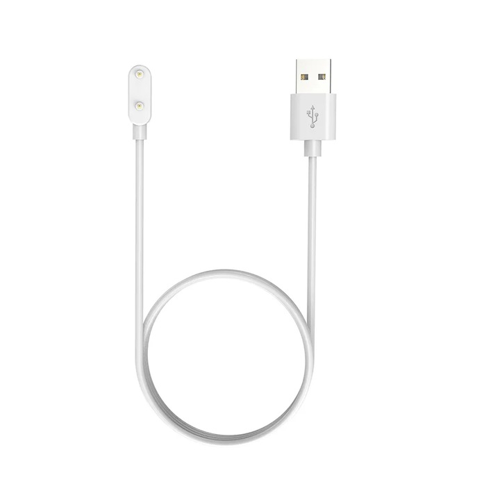 Töltőkábel Huawei Band 7, Band 8, Band 6/6Pro, Watch Fit/Fit Mini, Kids Watch 4x/4x Pro készülékekhez, tápkábel, fehér