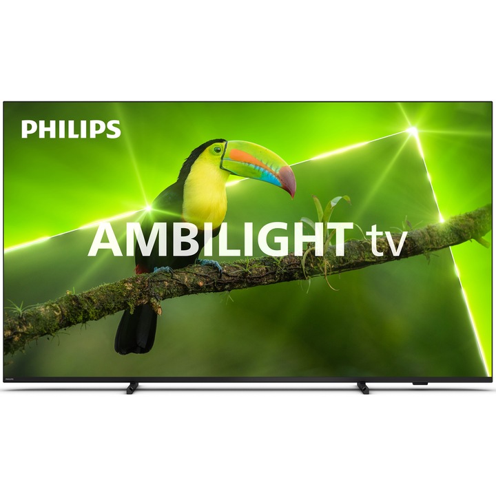 Телевизор Philips AMBILIGHT tv LED 75PUS8008, 75" (189 см), Smart TV, 4K Ultra HD, Клас F (Модел 2023)
