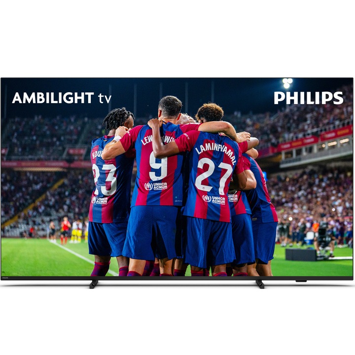 Televizor Philips AMBILIGHT tv LED 75PUS8008, 189 cm, Smart TV, 4K Ultra HD, Clasa F (Model 2023)