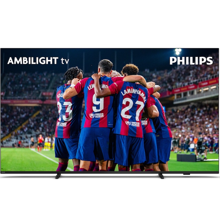 Televizor Philips AMBILIGHT tv LED 65PUS8008, 164 cm, Smart TV, 4K Ultra HD, Clasa F (Model 2023)