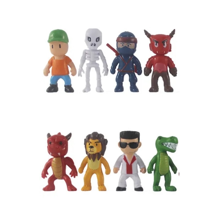 Set 8 figurine Stumble Guys, seria 2, multicolor, 3+ani, 9cm, Foto Film 