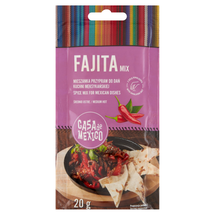 Mix de condimente pentru bucatarie mexicana, Casa De Mexico, Fajita Mix, 20g