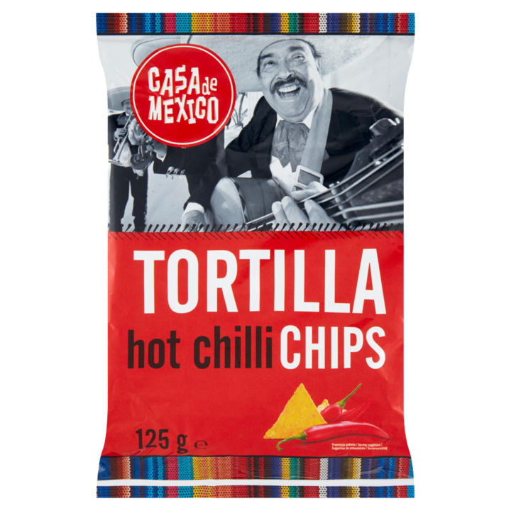Chips de porumb Tortilla, Casa De Mexico, 125 g