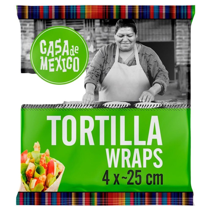 Tortilla, CASA DE MEXICO, 25 cm, 240 g