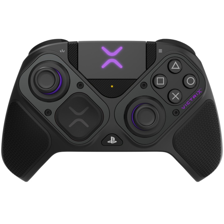 Controller fara fir PDP Victrix Pro BFG, PlayStation 5, 3D audio, Programabil, Modular, eSport, Negru