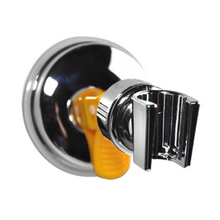 Suport para dus, Sunmostar, Plastic, Argintiu/Galben