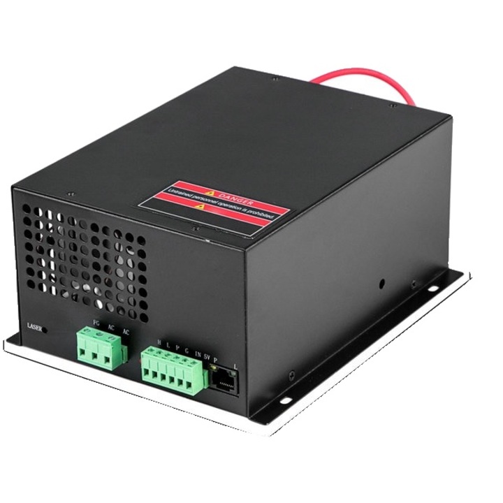 Захранване за CO2 лазер, Vevor, малко и леко, висока ефективност, 80W