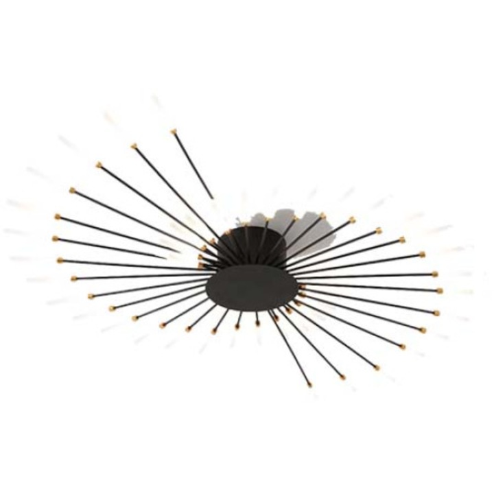 LED полилей Star Design fireworks Design, 42 рамена с G4 крушка студена светлина L08-42BK