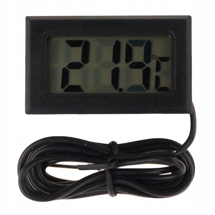 Termometru electronic cu sonda de 100 cm, Negru