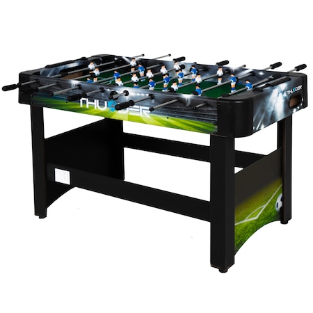 Masa Foosball, Thunder, 4Ft Light, 122x61.5x80.5 cm, Contoare de goluri manuale, Negru