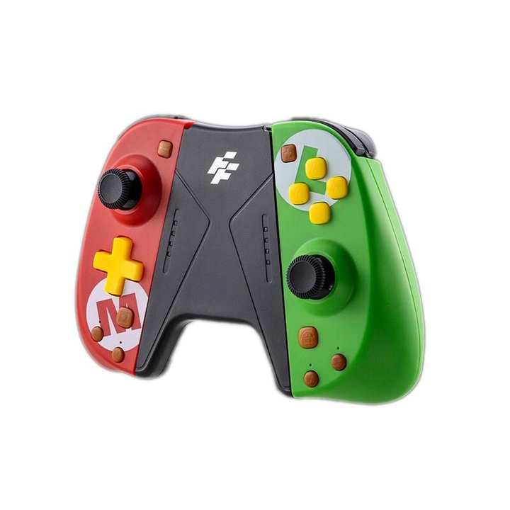Controller FlashFire S201MR Bluetooth, 2 motoare pentru vibratii, senzor de miscare incorporat, Gamepad FlashFire S201MR Rosu Cu Verde