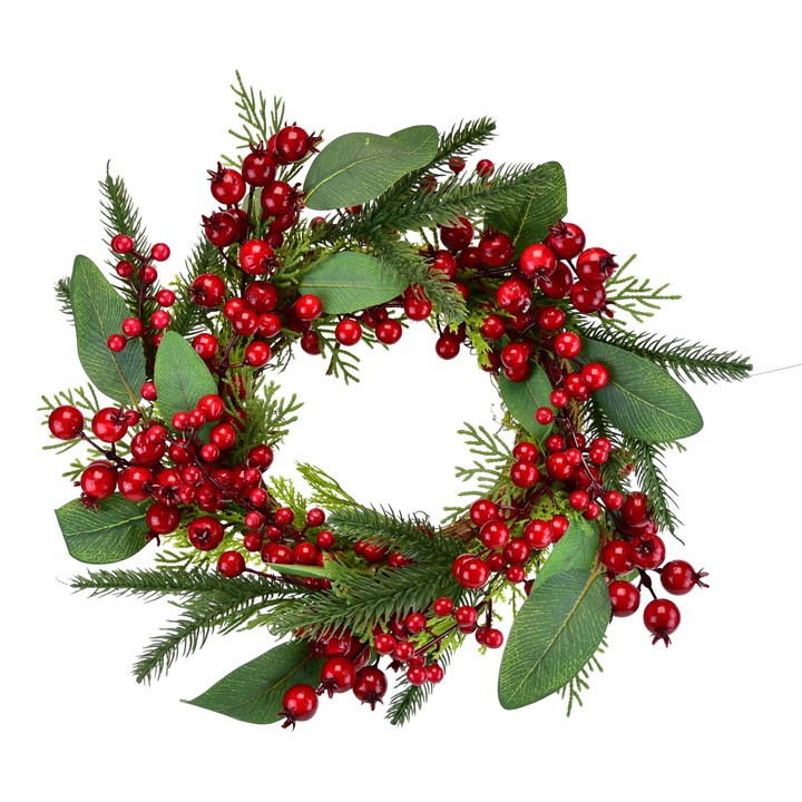 Coronita cu fructe de soc si ramuri Ø30 cm