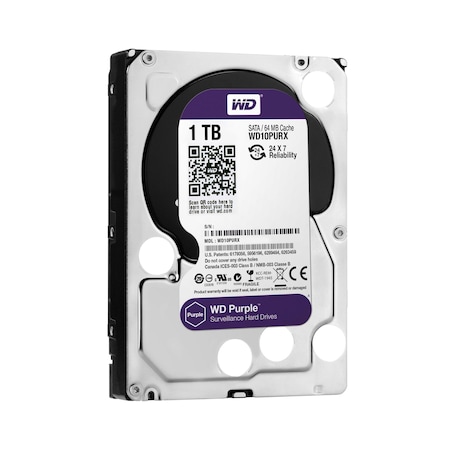 Hard Disk de Supraveghere pentru DVR si NVR 1TB - Seria Surveillance, Tehnologie AllFrame, Compatibilitate Extinsa, Rezistenta la 24/7, Capacitate pentru Pana la 32 de Camere