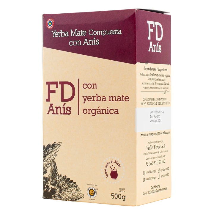 Yerba Mate Tea, Fede Rico FD Anis 500 g