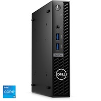 Sistem Desktop Dell OptiPlex 7010 MFF cu procesor Intel Core i3-13100T pana la 4.20 GHz, 8GB DDR4, 256GB SSD, Intel UHD Graphics 730, Windows 11 Pro, Negru, 3y ProSupport and Next Business Day Onsite Service