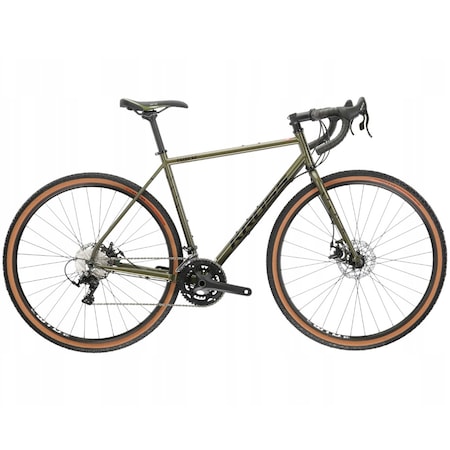 Bicicleta gravel KROSS Esker 4.0, 28 inch, marime M, verde/negru