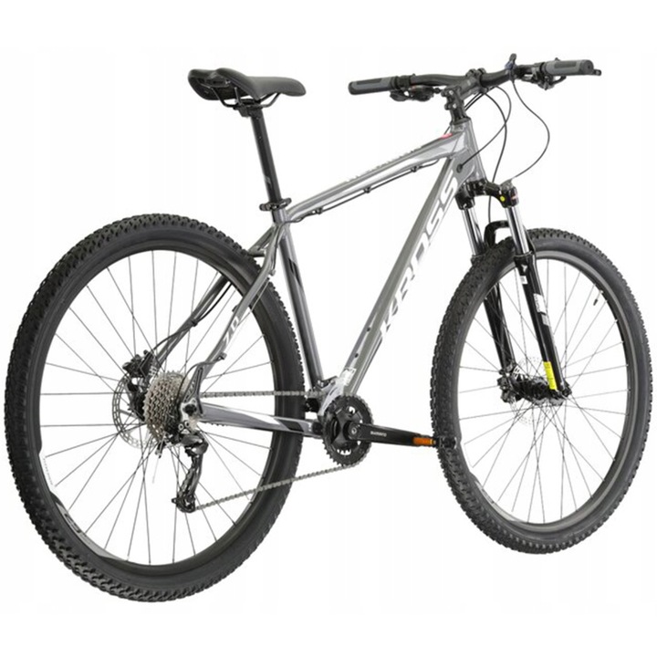 Bicicleta MTB KROSS Hexagon 7.0, 29 inch, marime L, gri/alb