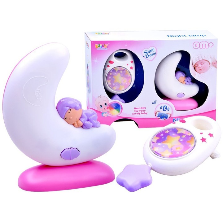 Cutie muzicala 2in1, Jokomisiada, Functie lampa de noapte, Bluetooth