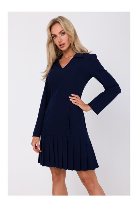 Made of Emotion Női mini ruha Helon M752 sötétkék, Sötétkék