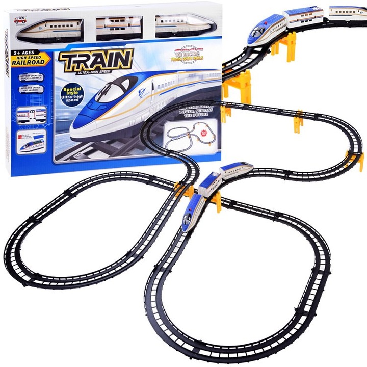 Set trenulet de jucarie, Jokomisiada, 6m, 3 ani+, Multicolor