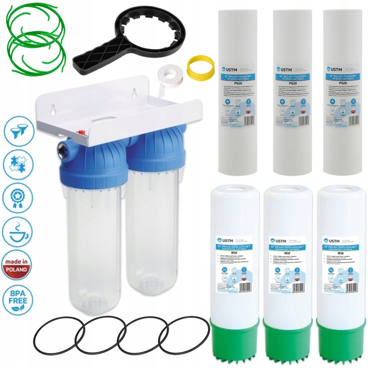 Set filtrare, USTM, Pentru indepartarea fierului, Multicolor