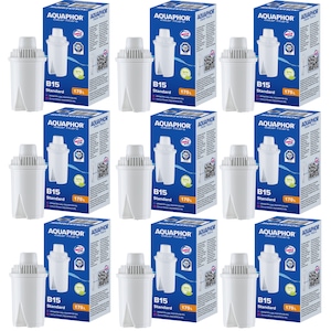 Set 9 cartuse filtrante, Aquaphor, B15, 170L/1 luna, Alb
