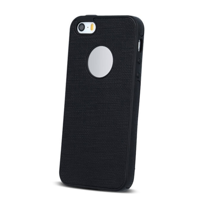 Кейс съвместим с Apple iPhone 6 / 6s - Silicon Textil TSS, черен