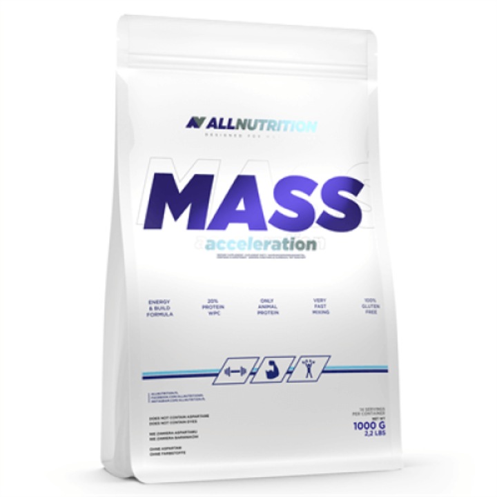Gainer ALLNUTRITION Mass Acceleration 1000g Ciocolata