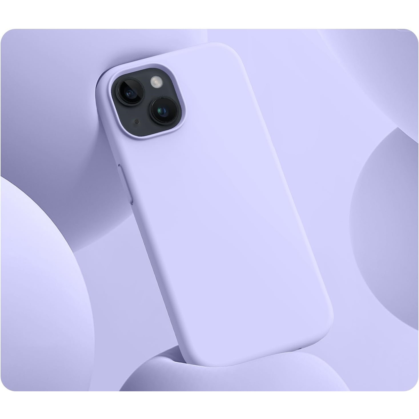 Husa protectie compatibila cu iPhone 15, slim, silicon Mov cu interior din microfibra, protectie camera, protectie ecran, ISAG