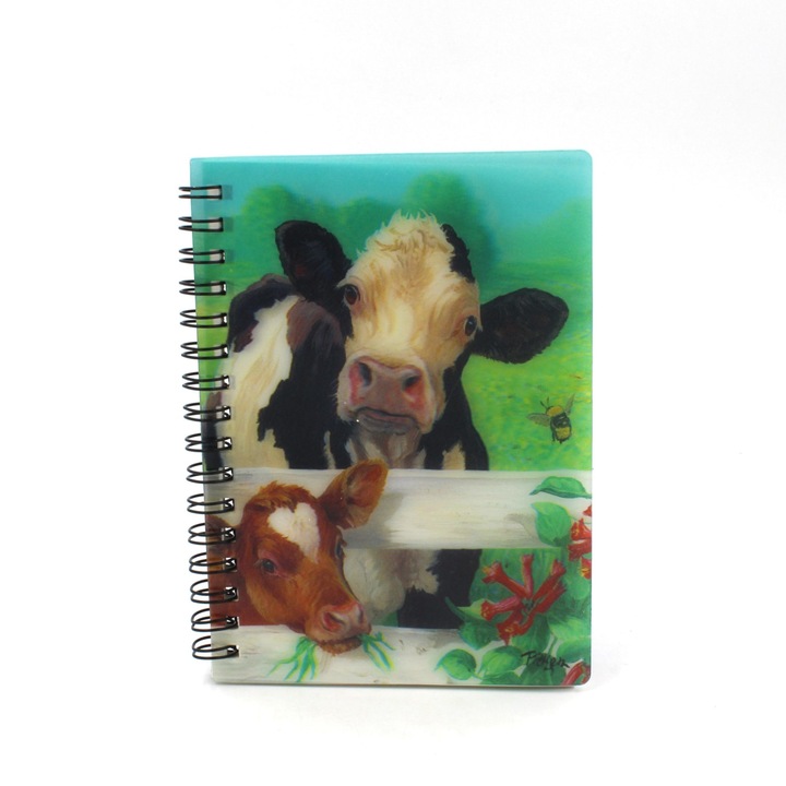 Carnetel zoo cu spirala 3D Bees and Cows